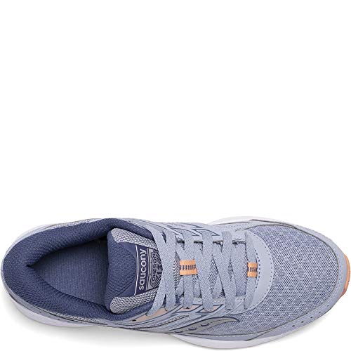 Saucony Women's Cohesion 13 Running Shoe, Blue Mist/Melon, 7.5