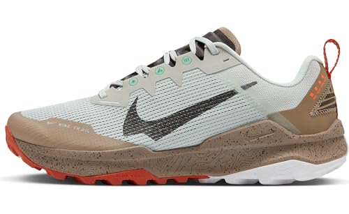 Nike Wildhorse 8 Men's Trail Running Shoes (DR2686-005, Light Silver/Khaki/Vintage Coral/Velvet Brown) Size 7 - product image