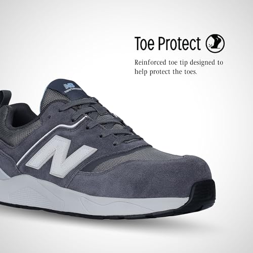Women's New Balance Composite Toe Elite Lite EH Industrial Shoes in Magnet Whispy Blue alternate view 3