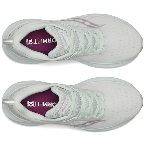 Saucony Women's Triumph 22 Sneaker, White/Foam, 9.5