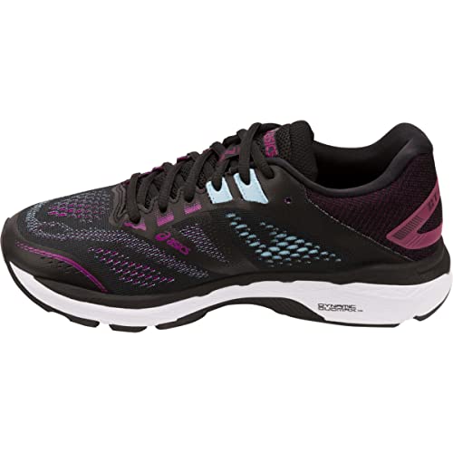 ASICS Women's GT-2000 7 Running Shoes, 5, Black/Skylight