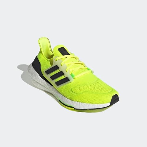 Adidas Men's Ultraboost 22, Solar Yellow/Black/Cloud White, 10
