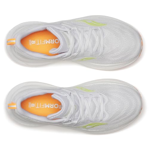 Saucony Women's Tempus 2 Sneaker, White/Sunny, 7