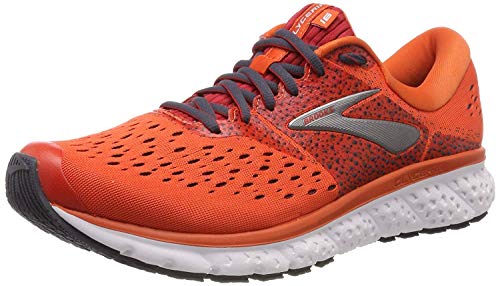 Brooks Women's Glycerin 16 Running Shoes, Orange Red Ebony 807, 8