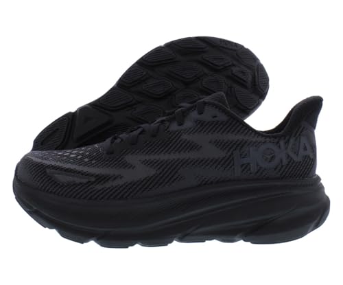 HOKA ONE ONE Clifton 9 Womens Shoes Size 8.5, Color: Black/Black - product image
