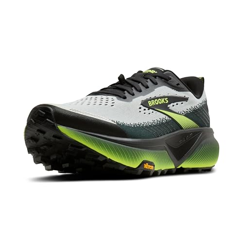 Brooks Men’s Cascadia 20 Trail Running Shoe - Grey/Black/Nightlife - 9 Medium