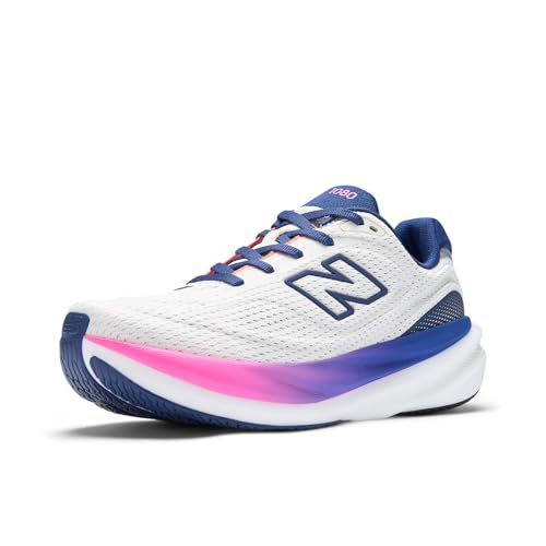 New Balance Women's Fresh Foam X 1080 V15 Running Shoe, Sea Salt/Blue Oyster, 8.5