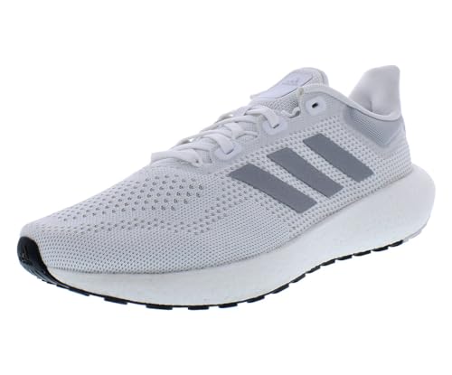 adidas Pureboost Jet Womens Shoes Size 9.5, Color: Footwear White/Metallic Silver/Core Black