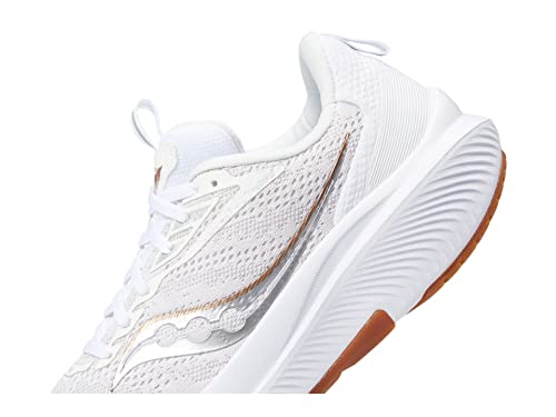 Saucony mens Echelon 9 Running Shoe, White/Gum, 7.5 US