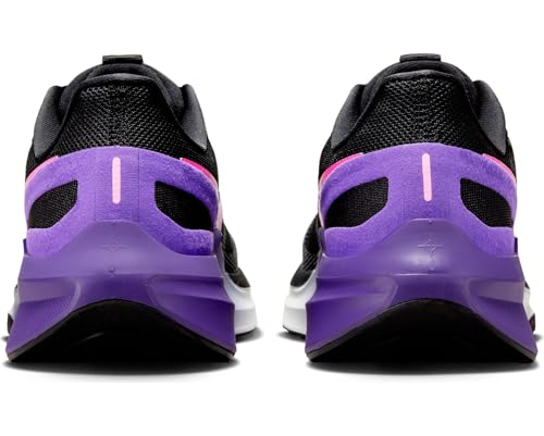Nike Structure 25 Men's Road Running Shoes (DJ7883-010, Black/Anthracite/Field Purple/Laser Fuchsia) Size 11.5