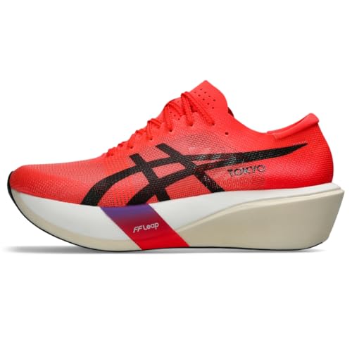 ASICS Unisex METASPEED Edge Tokyo Running Shoes, 9M / 10.5W, Flash RED/Black