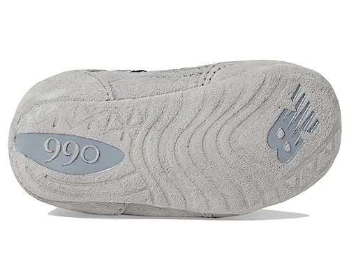 New Balance Kid's 990 V6 Sneaker, Grey/Silver, 3 Medium US