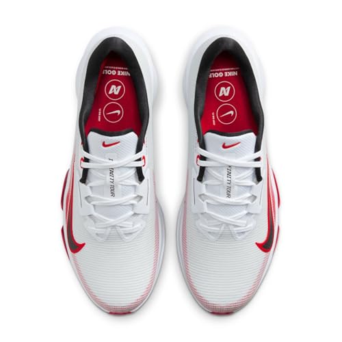 Nike Revolution 7 (FD0217-101, White/University Red/Pure Platinum/Black) Size 9