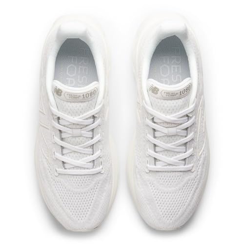 New Balance Women's Fresh Foam X 1080 V13 Running Shoe, White/Silver Metallic, 10.5 XW