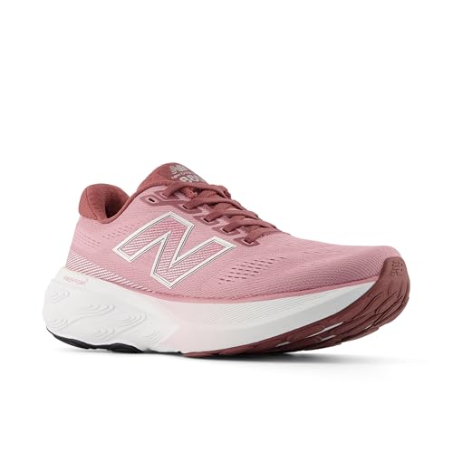 New Balance Women's Fresh Foam X 880 V15 Running Shoe, Washed Burgundy/Pink Taffy/Silver Metallic, 9 M