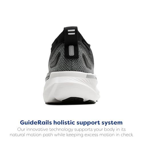 Brooks Men’s Glycerin GTS 23 Supportive Running Shoe - Black/Grey/White - 10.5 Medium