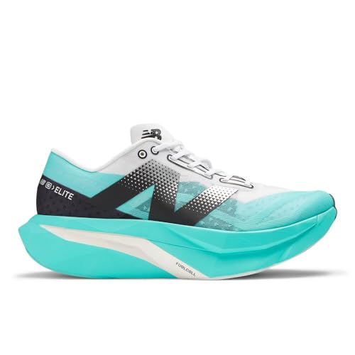 New Balance Men's FuelCell SuperComp Elite V4 Running Shoe, Cyber Jade/White/Black, 7 M