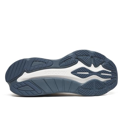 Saucony Men's Hurricane 24 Sneaker, Vanilla/Dusk, 10