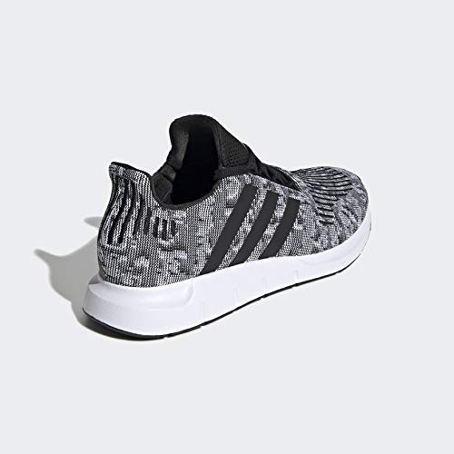 adidas Originals Men's Swift Run Shoe, Core White/Core White/Black, 10.5