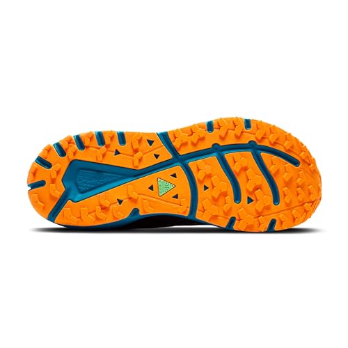 Brooks Men’s Divide 5 Trail Running Shoe - Ebony/Blue Sapphire/Orange - 10 Medium