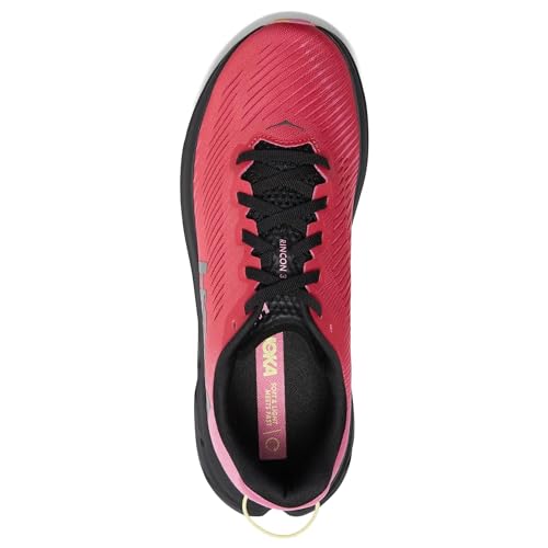HOKA ONE ONE Womens Rincon 3 Running Shoes (Raspberry/Strawberry, US Footwear Size System, Adult, Men, Numeric, Med - alternate view 2