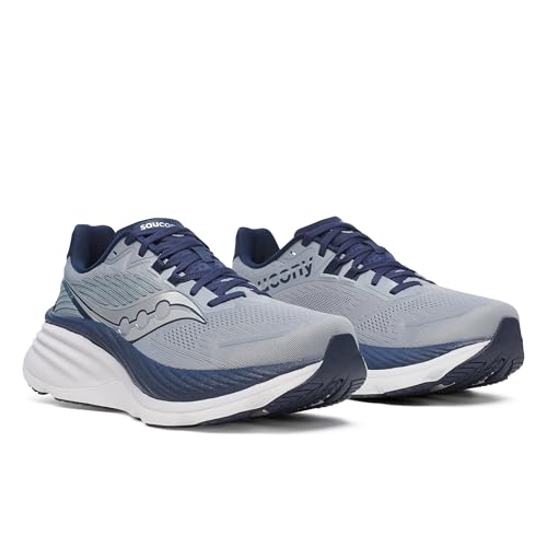 Saucony Men's Hurricane 24 Sneaker, Flint/Navy, 12.5