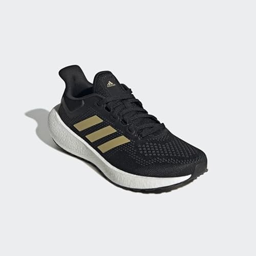 adidas Women's Pureboost 22 Black/Gold Metallic/Carbon 5.5