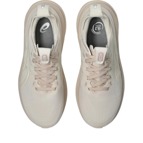 ASICS Women's Gel-Nimbus 28 Running Shoes, 9, Mineral Beige/Cream