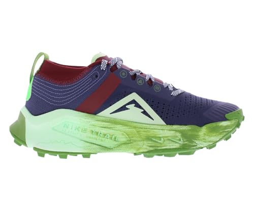 Nike Zegama Women's Trail Running Shoes (DH0625-403, hunder Blue/Chlorophyll/Dark Team Red) Size 8 - alternate view 3