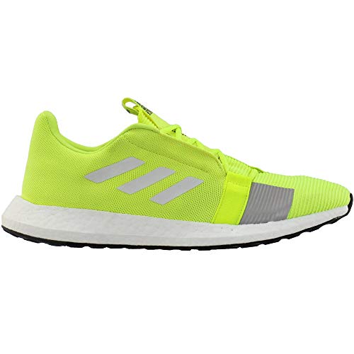 Adidas Men's SenseBOOST GO m Athletic Shoe, Solar Yellow/FTWR White/Grey Six, 11 Standard US Width US