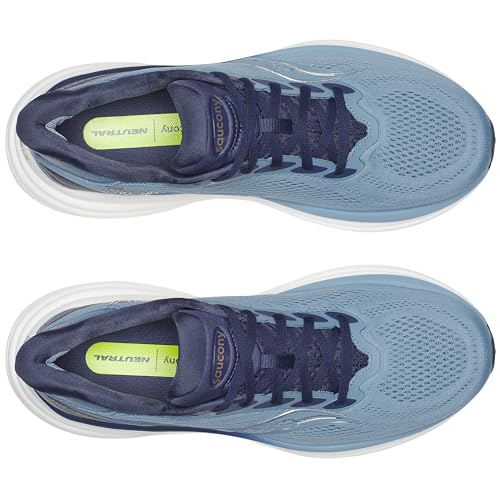 Saucony Men's Triumph 24 Sneaker, Windward/Naval, 10.5 Wide