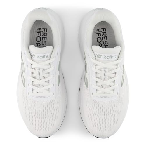 New Balance Women's Fresh Foam X Kaiha Road v2 Running Shoe, Nb 103 White/Lone Star Grey, 9