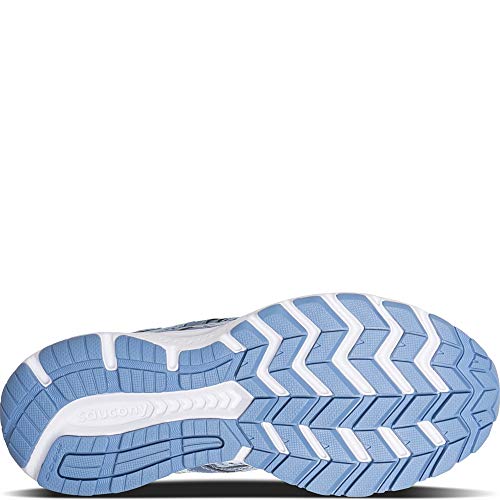 Saucony Women's Cohesion 11 Running Shoe, Fog/Blue, 7 Medium US