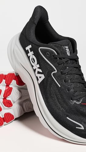 Hoka Men's Clifton 10 Black/Silver 11.5 Medium