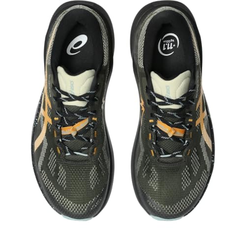 ASICS Men's Trabuco 14 Running Shoes, 13, Vintage Khaki/Black