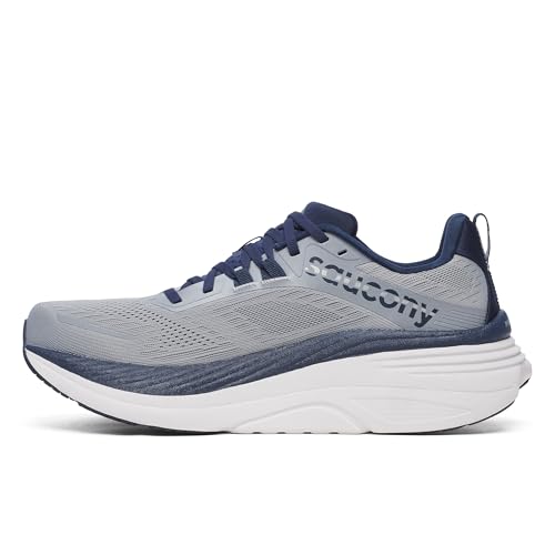 Saucony Men's Hurricane 24 Sneaker, Flint/Navy, 12.5