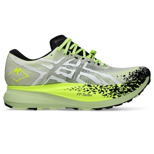 ASICS Unisex METAFUJI Trail Running Shoes, 10.5M / 12W, Cool Matcha/Black