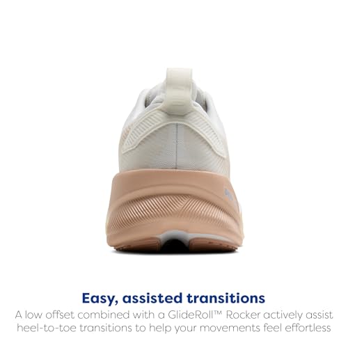 Brooks Women’s Ghost Max 4 Neutral Running & Walking Shoe - White/Rose/Rutabaga - 7.5 Medium
