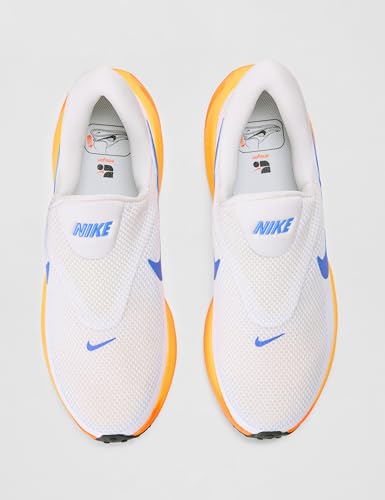 Nike Men's Revolution 8 EasyOn Road Running Shoes, White/Blue Crystal-Hydrogen Blue, 12