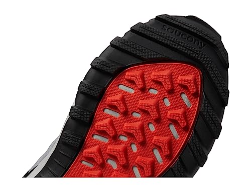 Saucony Men's Aura Tr Sneaker, Concrete/Black, 8 Wide