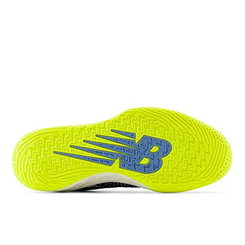 New Balance Men's Fresh Foam X Lav V2 Hard Court Tennis Shoe, Black/Heritage Blue, 8 W