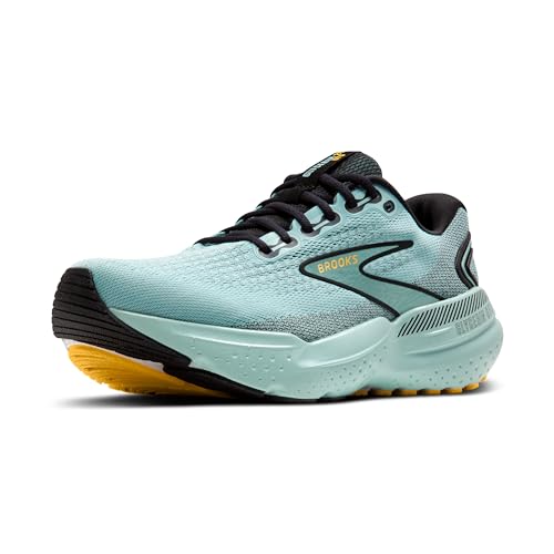 Brooks Men's Glycerin GTS 21 Supportive Running Shoe - Cloud/Black/Gold - 11.5 Medium