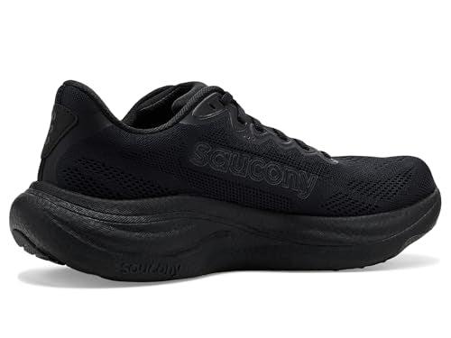 Saucony Men's Ride 19 Sneaker, Black/Black/Black, 10.5