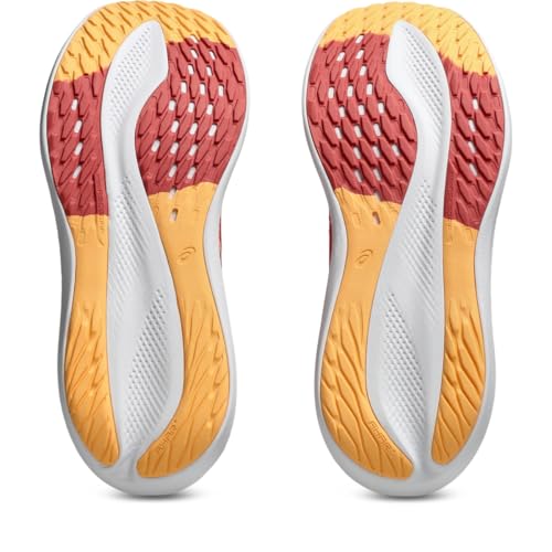 ASICS Women's GLIDERIDE MAX Running Shoe, 9, Dark Pink Clay/Orange Glow