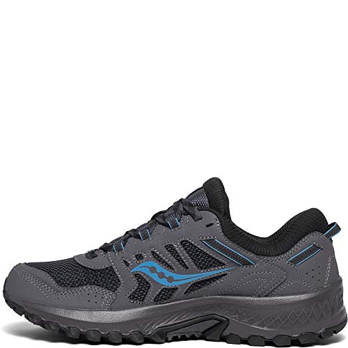 Saucony Men's Versafoam Excursion TR13 Trail Running Shoe, Charcoal/Blue, 11.5 M US