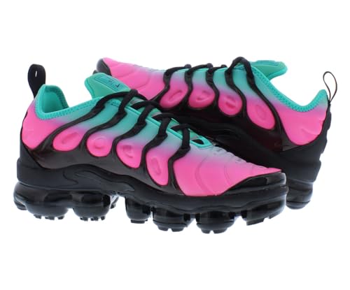 Nike Air Vapormax Plus - Men's Athletics Shoes, Pink Blast Clear Jade Black, 6