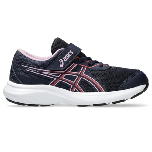ASICS Kid's Contend 9 Pre School Running Shoes, 2.5, Midnight/Coral Reef