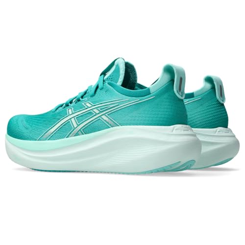 ASICS Gel-Cumulus 27 Black/Concrete, Wave Teal Illuminate Mint, 7 US