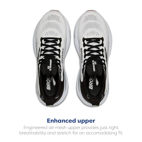 Brooks Women’s Adrenaline GTS 25 Supportive Running & Walking Shoe - White/Black/White - 7 Medium