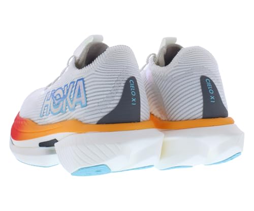 HOKA Cielo X1 Unisex Shoes Size 8, Color: Frost/Cerise-White - alternate view 2